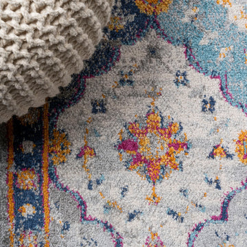 Kirman Bohemian Medallion  Area Rug